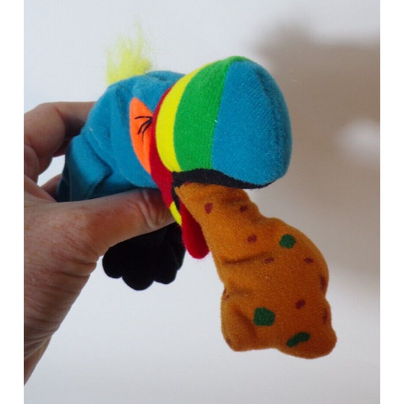 1997 MEANIES Series 1 - Hurley The Toucan- Beanie Plush Stuffed Toy - Picture 3 of 4